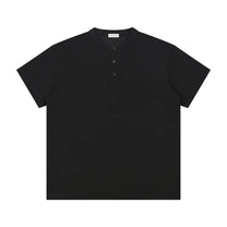 SM Sig. Henley T-shirt black front