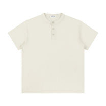 SM Sig. Henley T-shirt oat grey front
