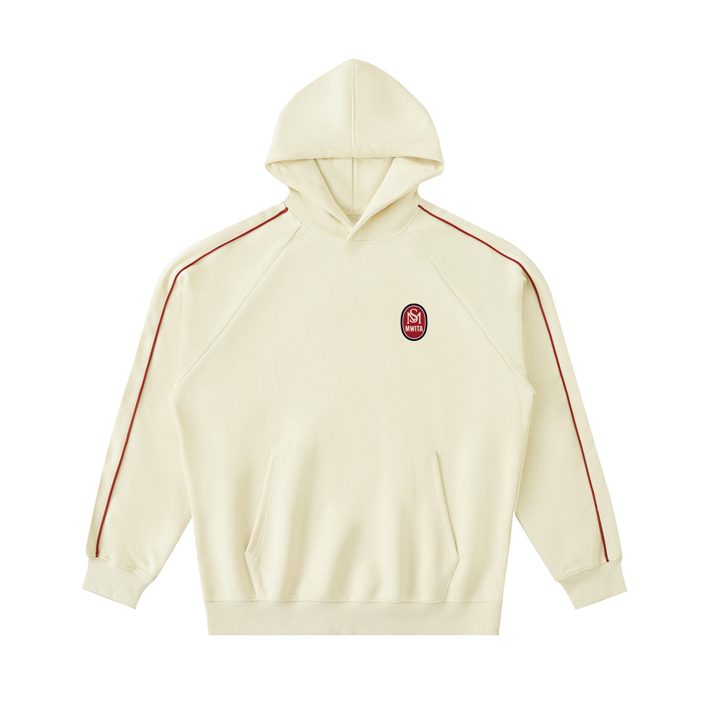SM Insignia Parallel Hoodie cream front