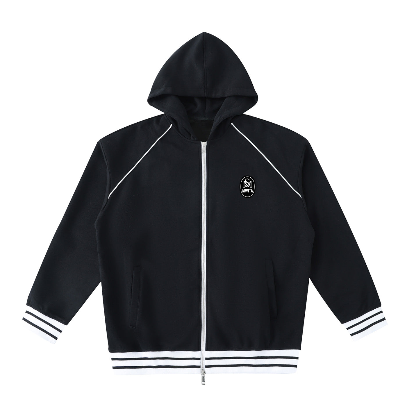 SM Insignia Hoodie black front