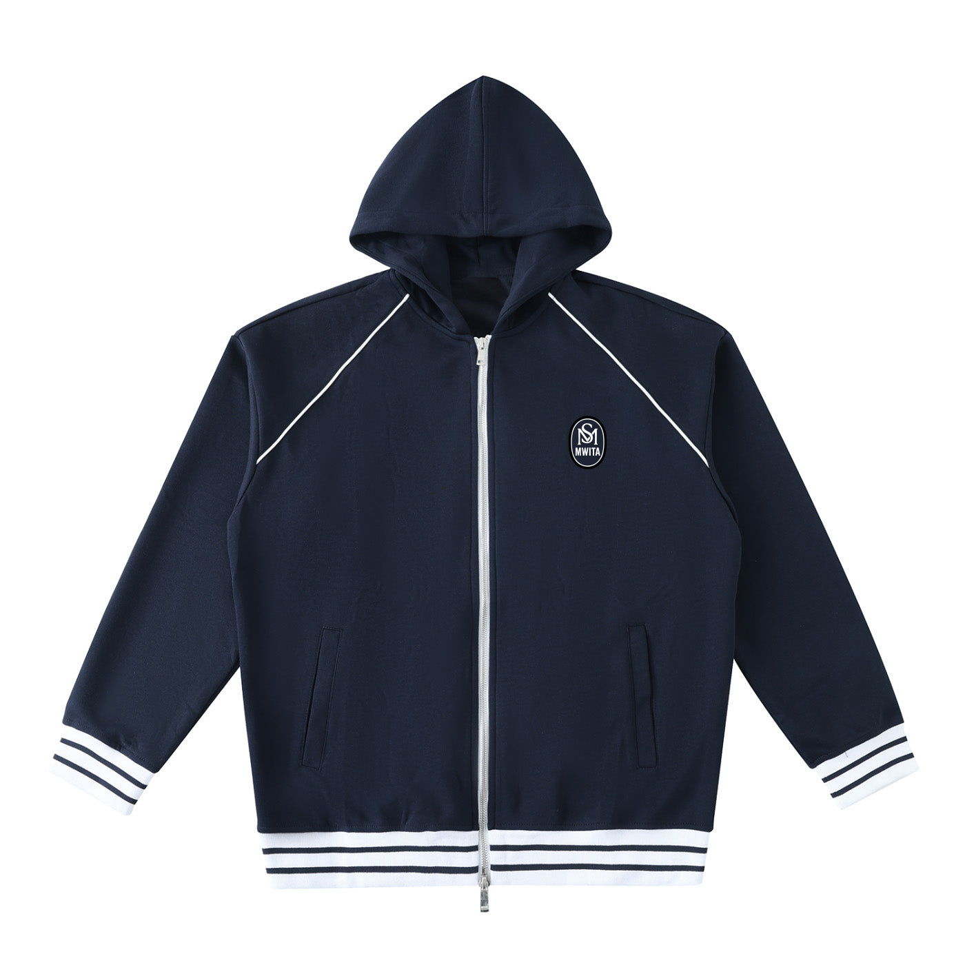 SM Insignia Hoodie navy front