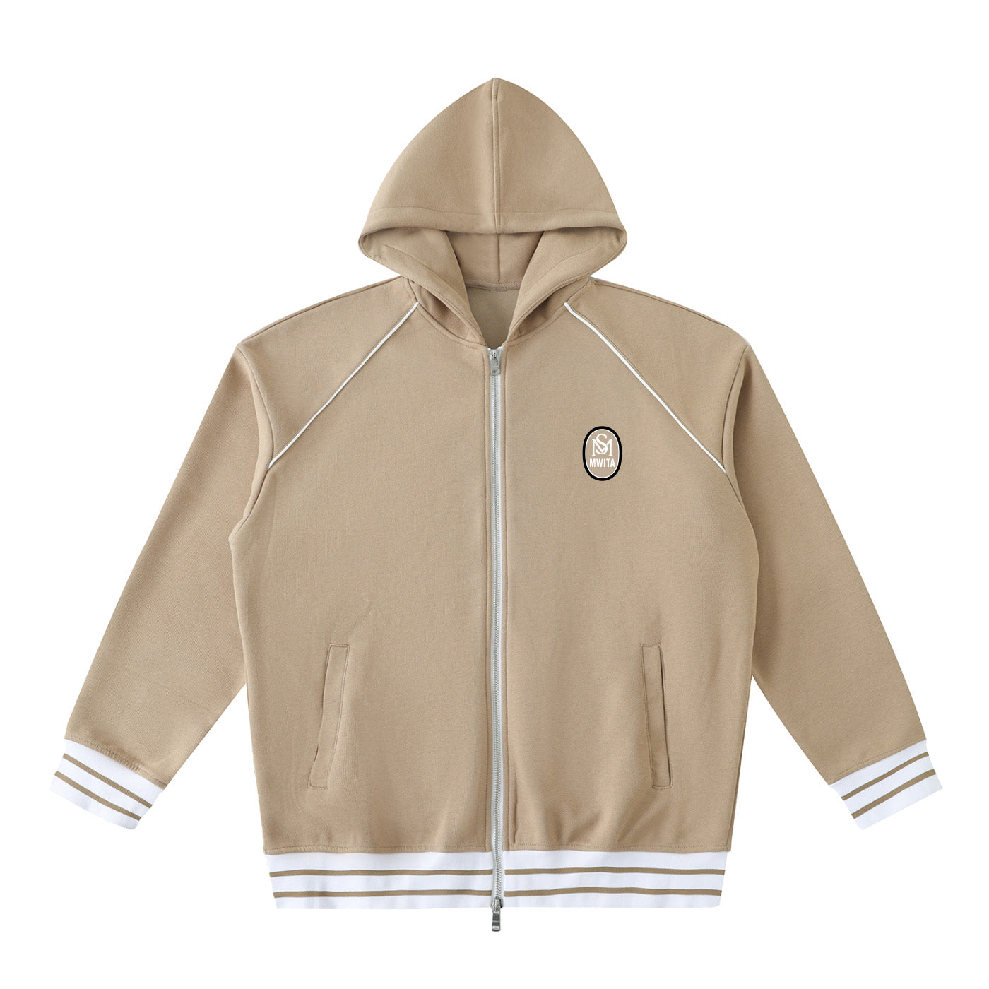 SM Insignia Hoodie camel front