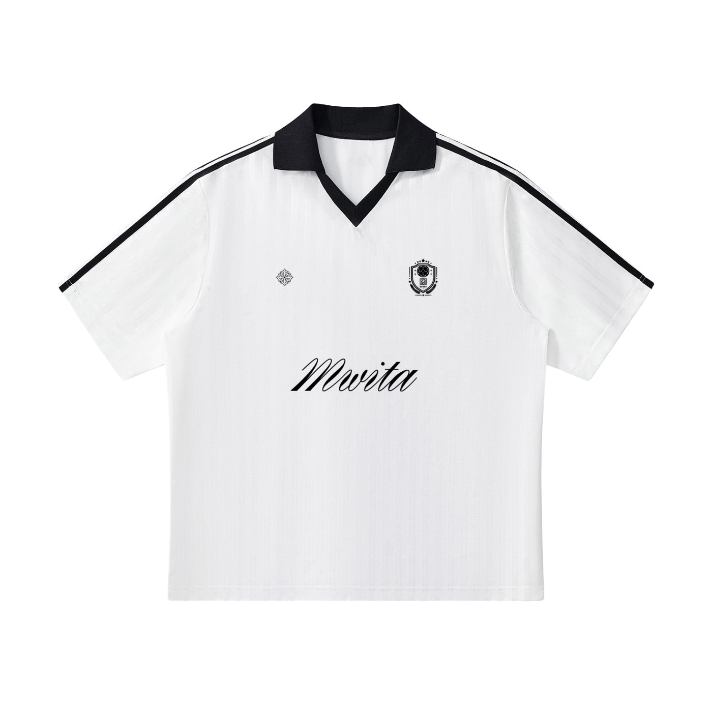 SM Legacy Jersey Polo T-shirt white front