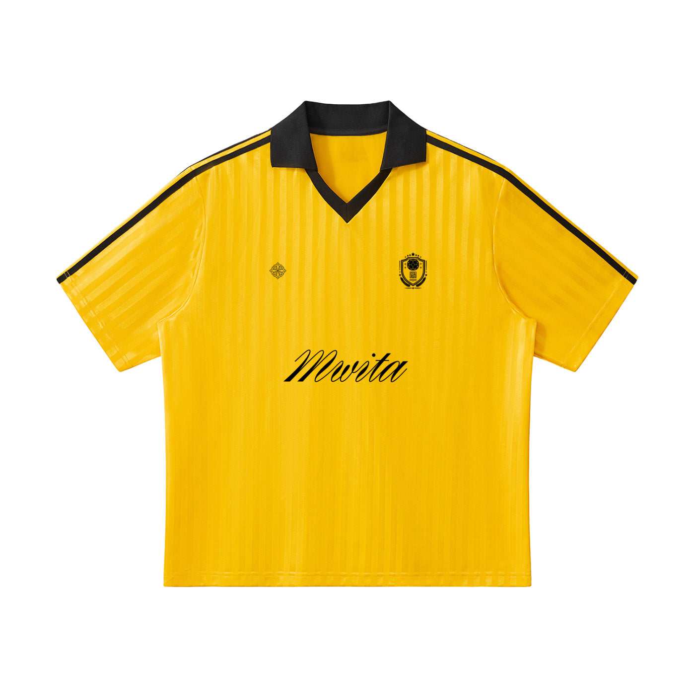 SM Legacy Jersey Polo T-shirt maize front