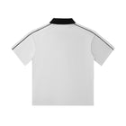 SM Royal Emblem Polo T-shirt flower grey back