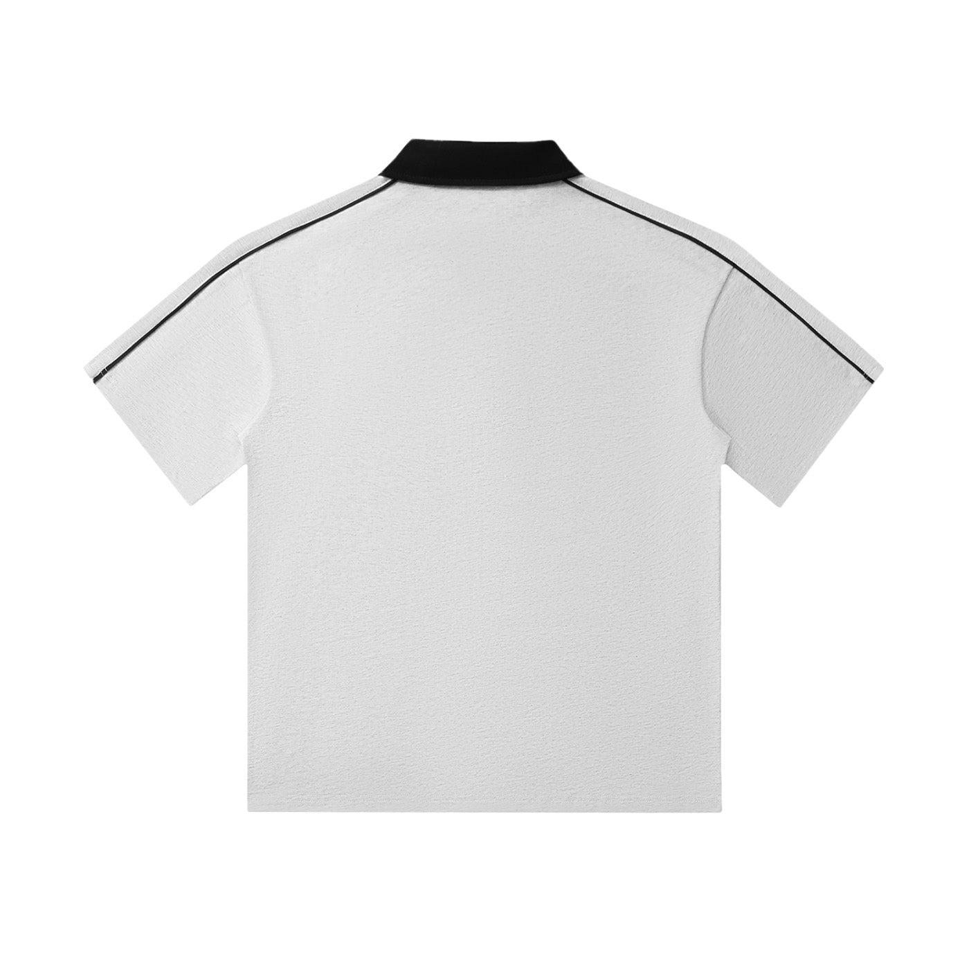 SM Royal Emblem Polo T-shirt flower grey back