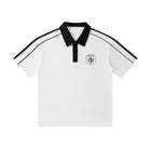 SM Royal Emblem Polo T-shirt lucent white front