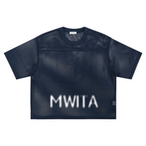 SM Mesh Boxy T-shirt blue front