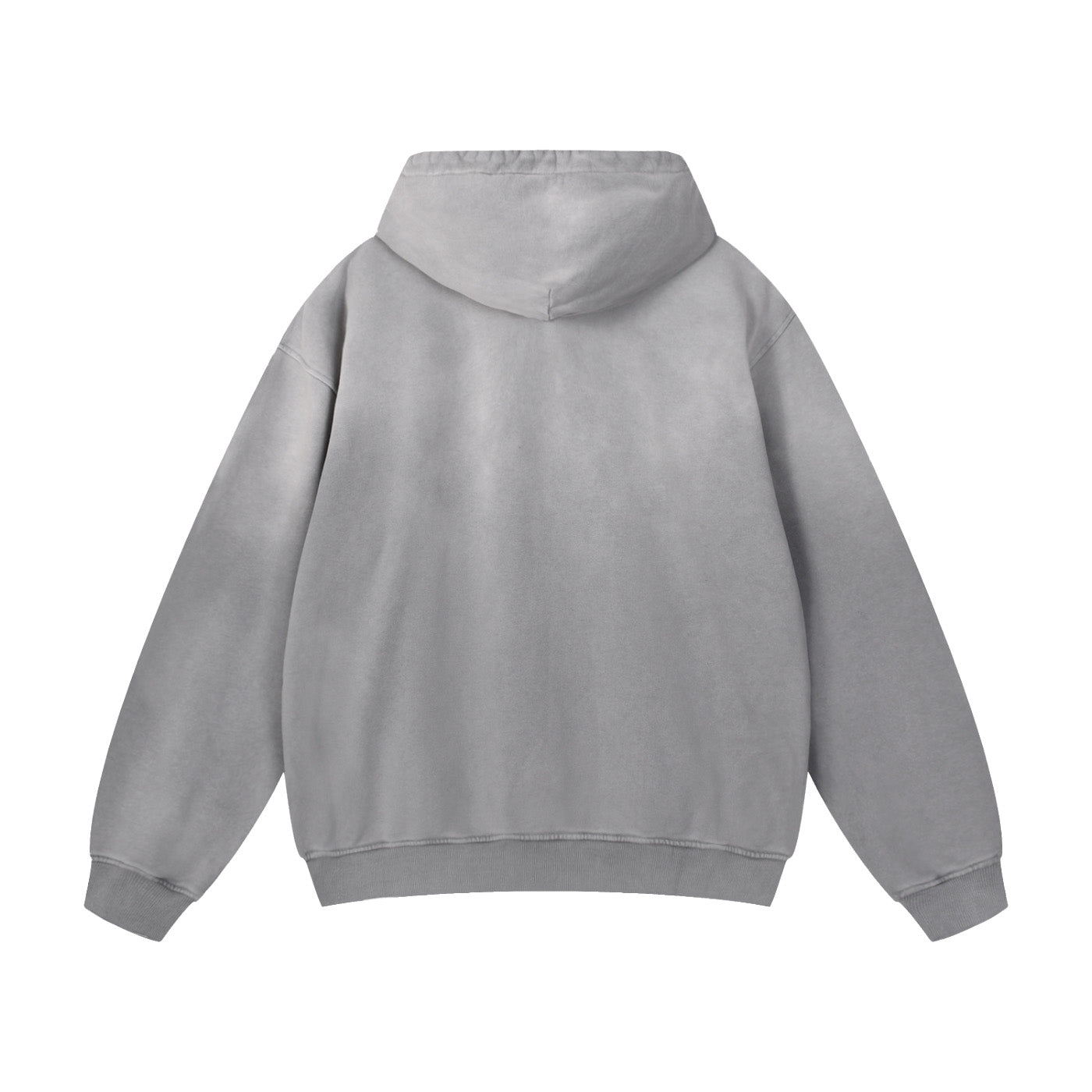 SM Monkey Wash Hoodie grey back