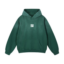SM Monkey Wash Hoodie green front