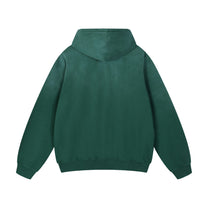 SM Monkey Wash Hoodie green back
