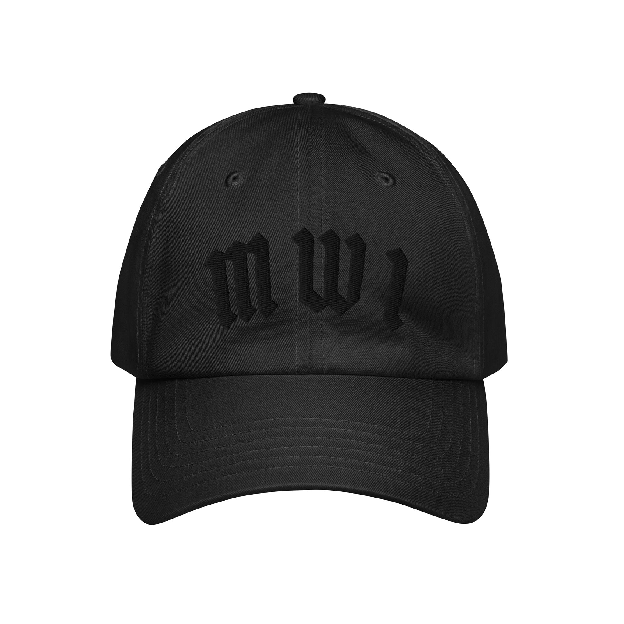 SM Script all black cap front