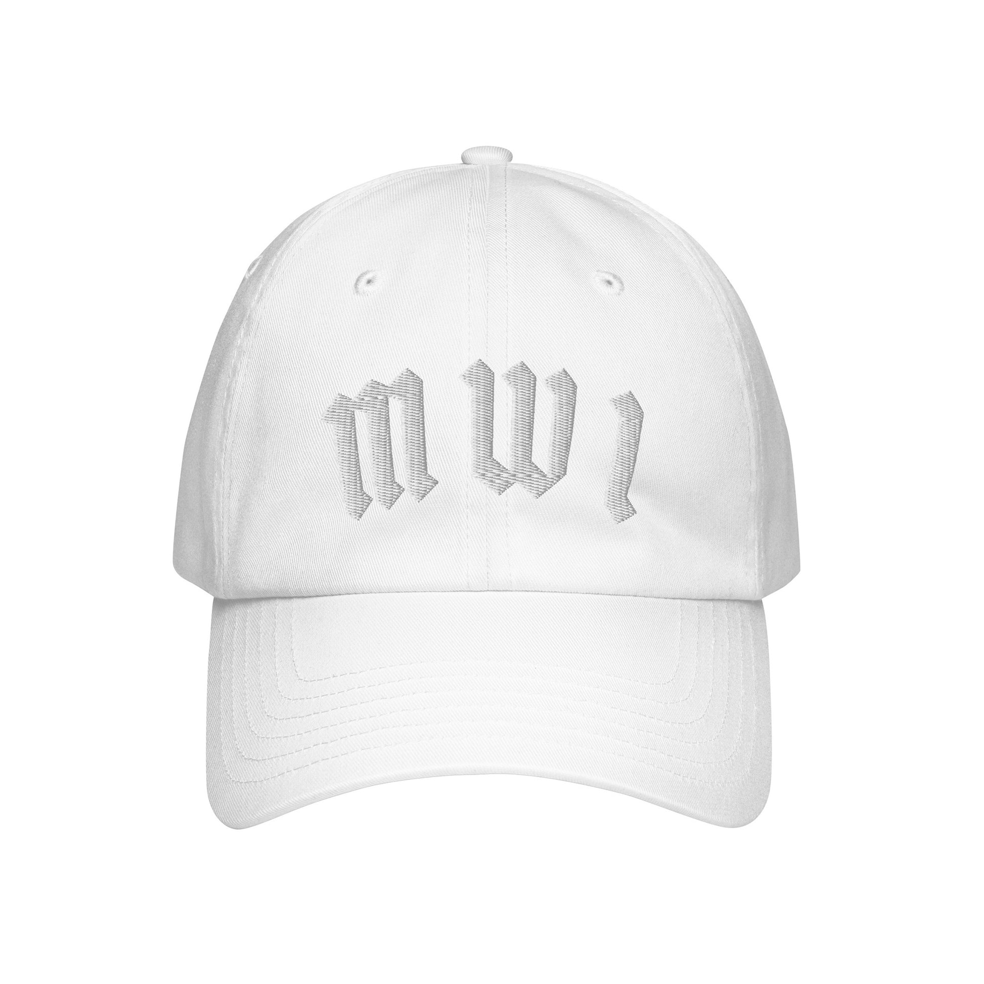 SM Script Cap white front