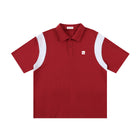 SM Sig. Panel Polo T-shirt red front