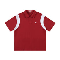 SM Sig. Panel Polo T-shirt red front