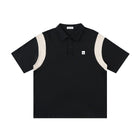 SM Sig. Panel Polo T-shirt black front