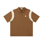 SM Sig. Panel Polo T-shirt camel front