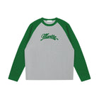 SM Retro Raglan Long-Sleeve T-shirt grey front