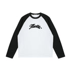SM Retro Raglan Long-Sleeve T-shirt white front