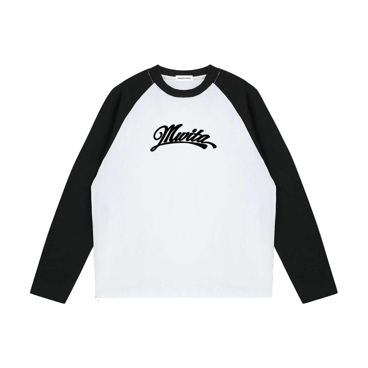 SM Retro Raglan Long-Sleeve T-shirt white front