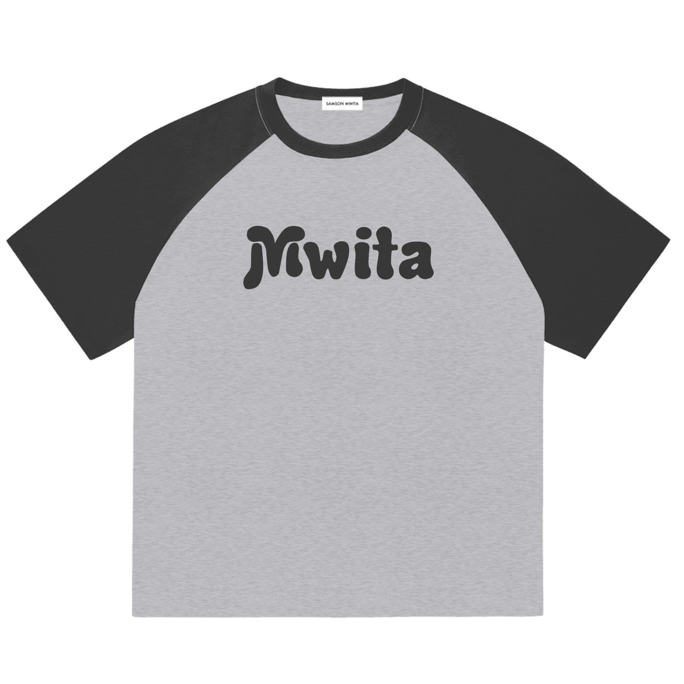SM Retro Raglan T-shirt Grey front