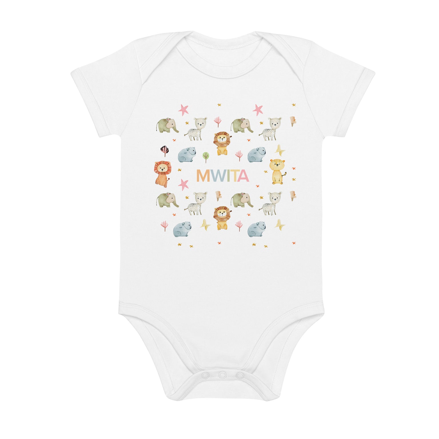 SM Safari Baby Bodysuit front