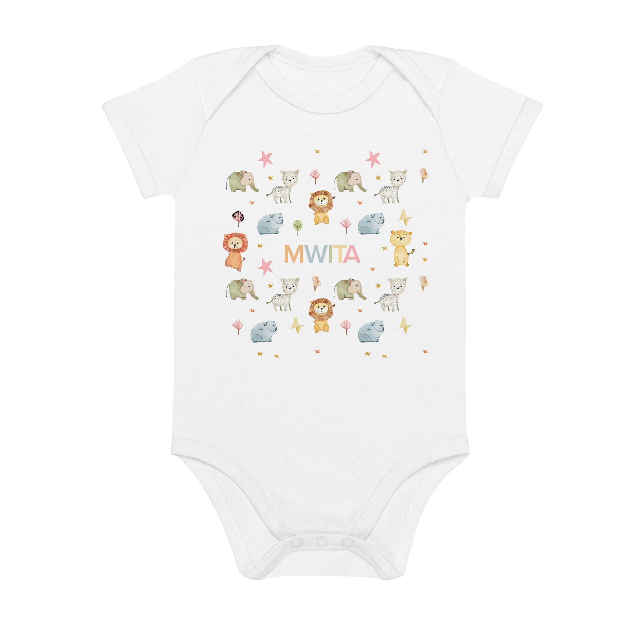 SM Safari Baby Bodysuit front