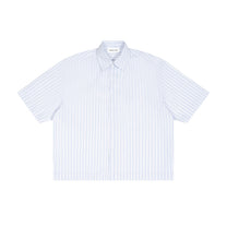 SM Pinstripe Short Sleeve Shirt white front