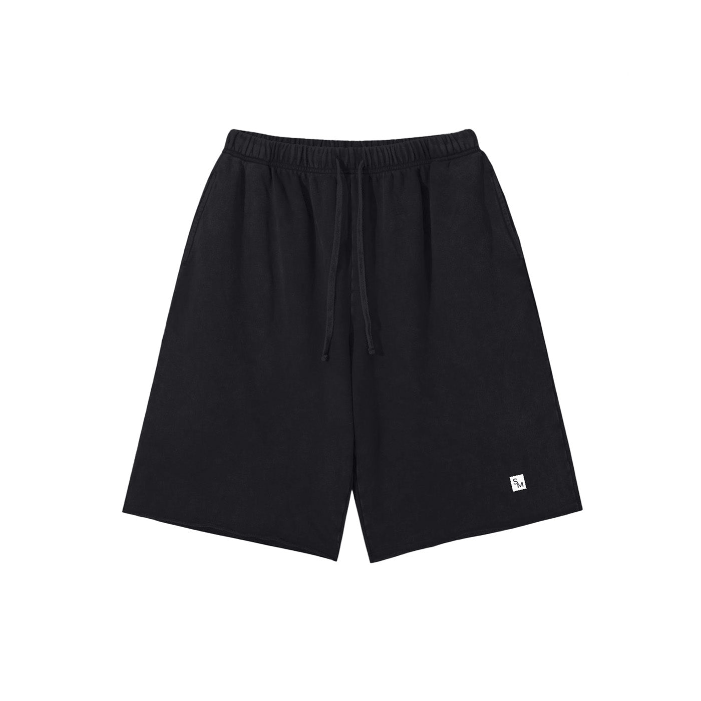 SM Sig. Vintage Washed Shorts black front
