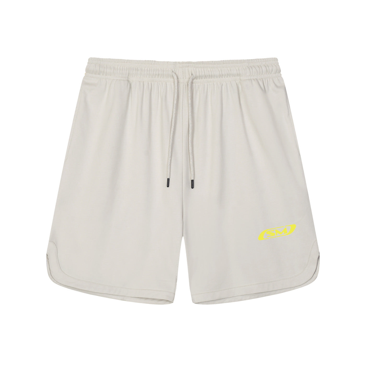 SM Motion Oversized Court Shorts oat grey front