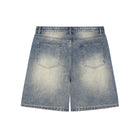 SM Heritage Distressed Denim Shorts back