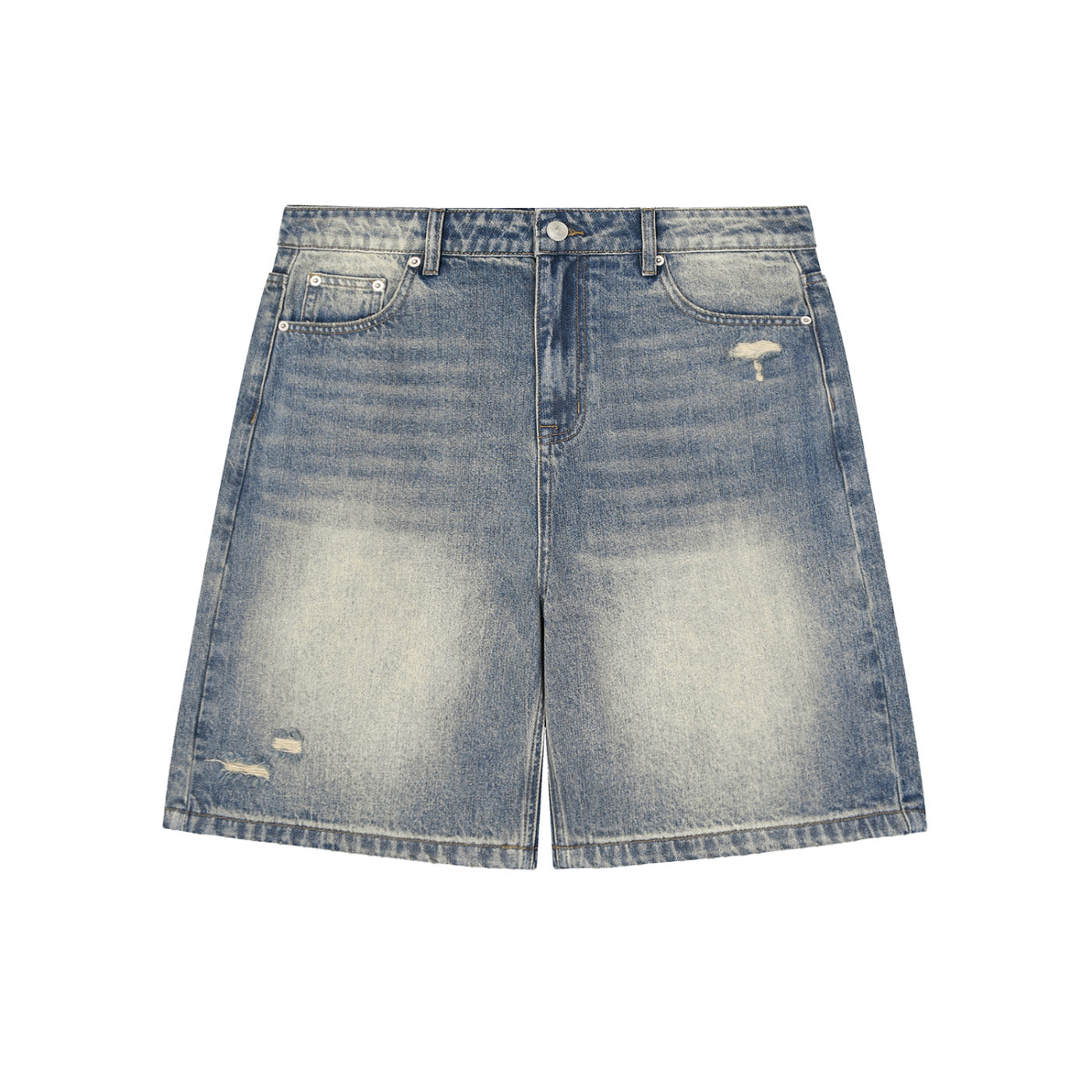 SM Heritage Distressed Denim Shorts front