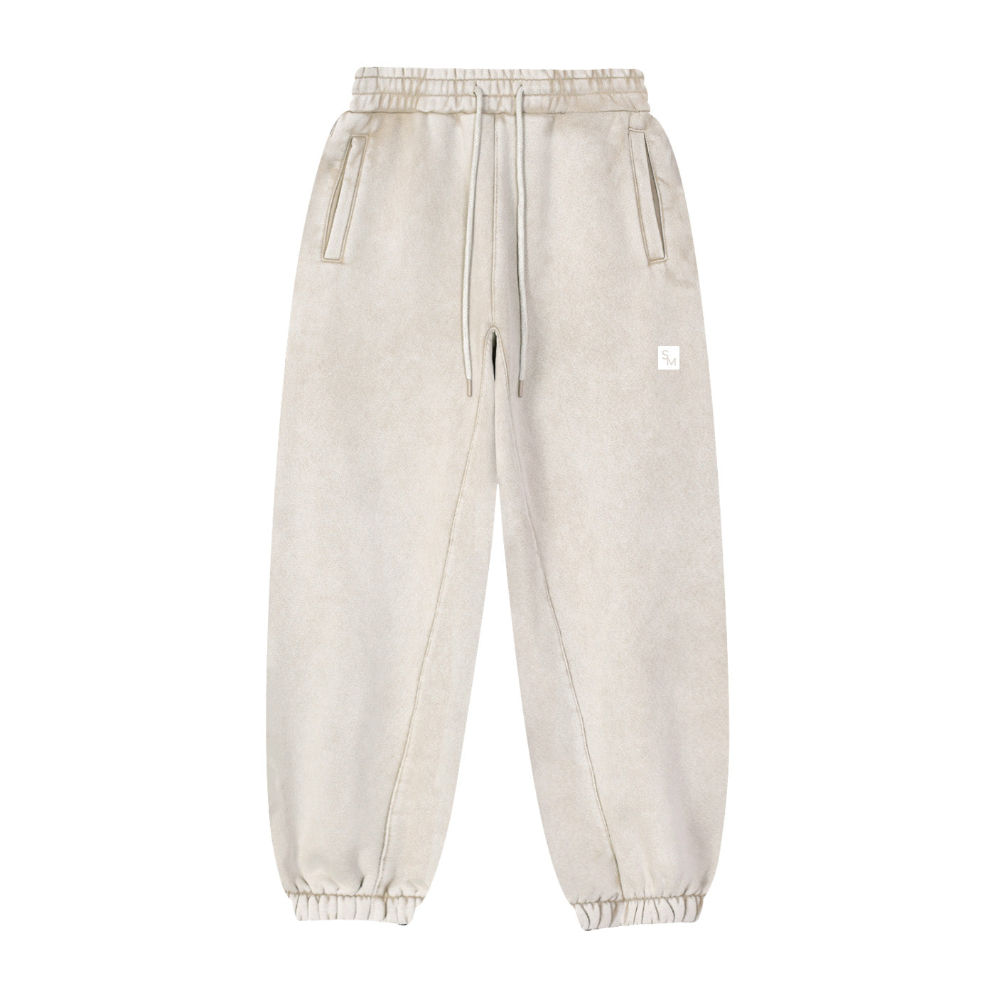 SM Sig. Jogger Sweatpants oat grey front