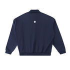 SM Sig. Fleece Polo Sweatshirt navy back