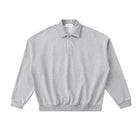 SM Sig. Fleece Polo Sweatshirt grey front
