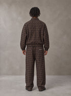 SM Meridian Espresso outfit, full-length rear studio view, Look 1.
