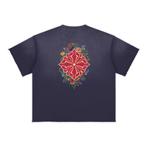 SM Echo Fleur T-shirt navy back