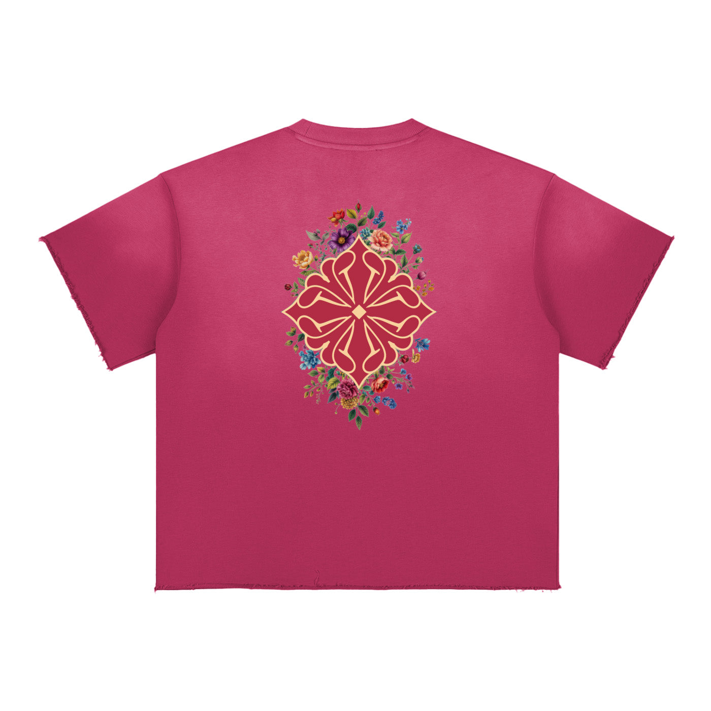 SM Echo Fleur T-shirt pink back