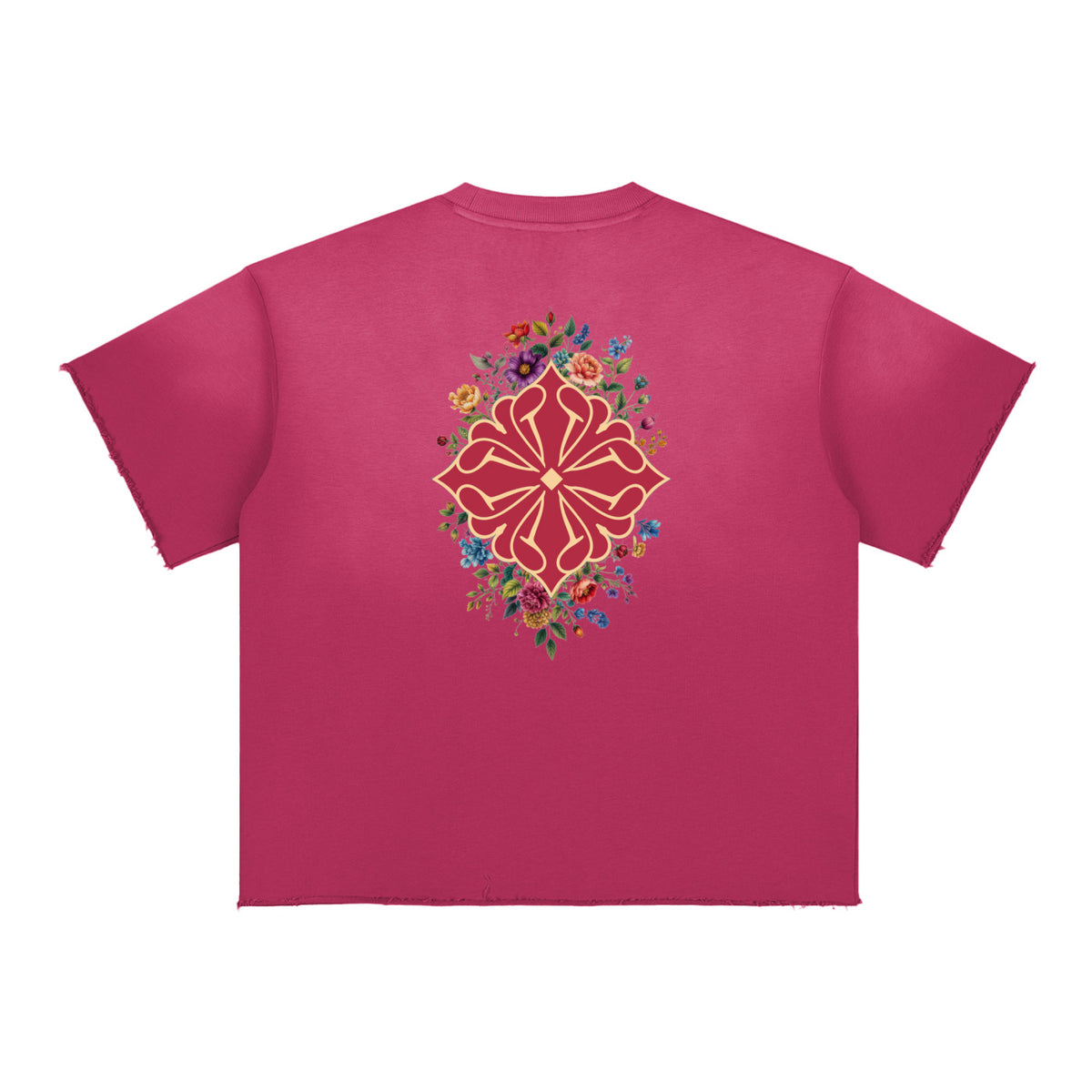 SM Echo Fleur T-shirt pink back