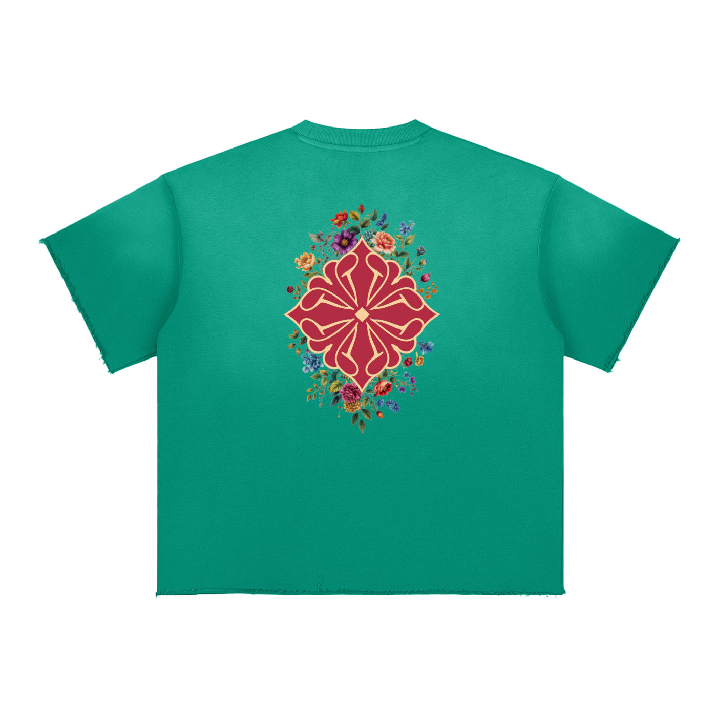 SM Echo Fleur T-shirt green back