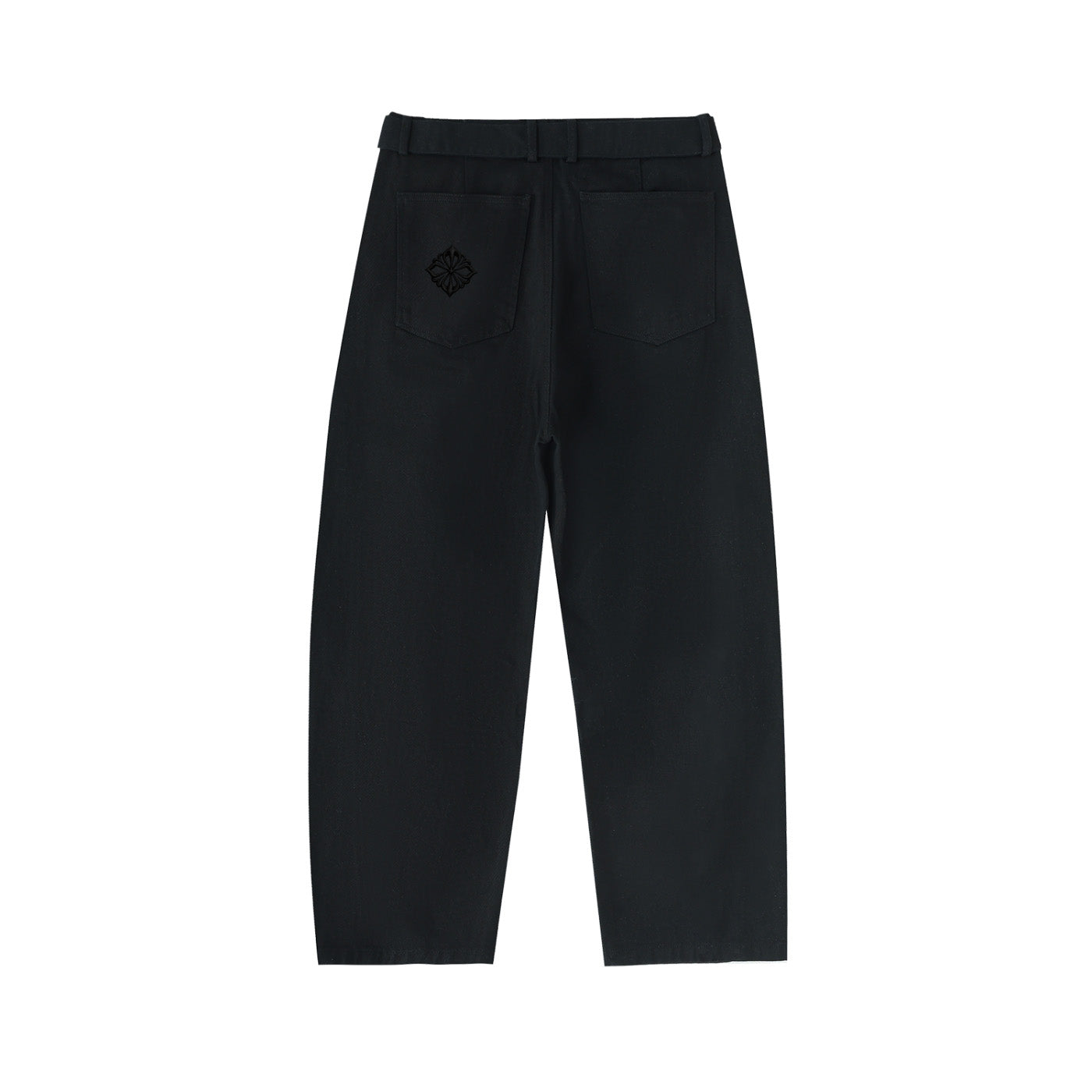 SM Eternal Fleur Belted Trousers black back