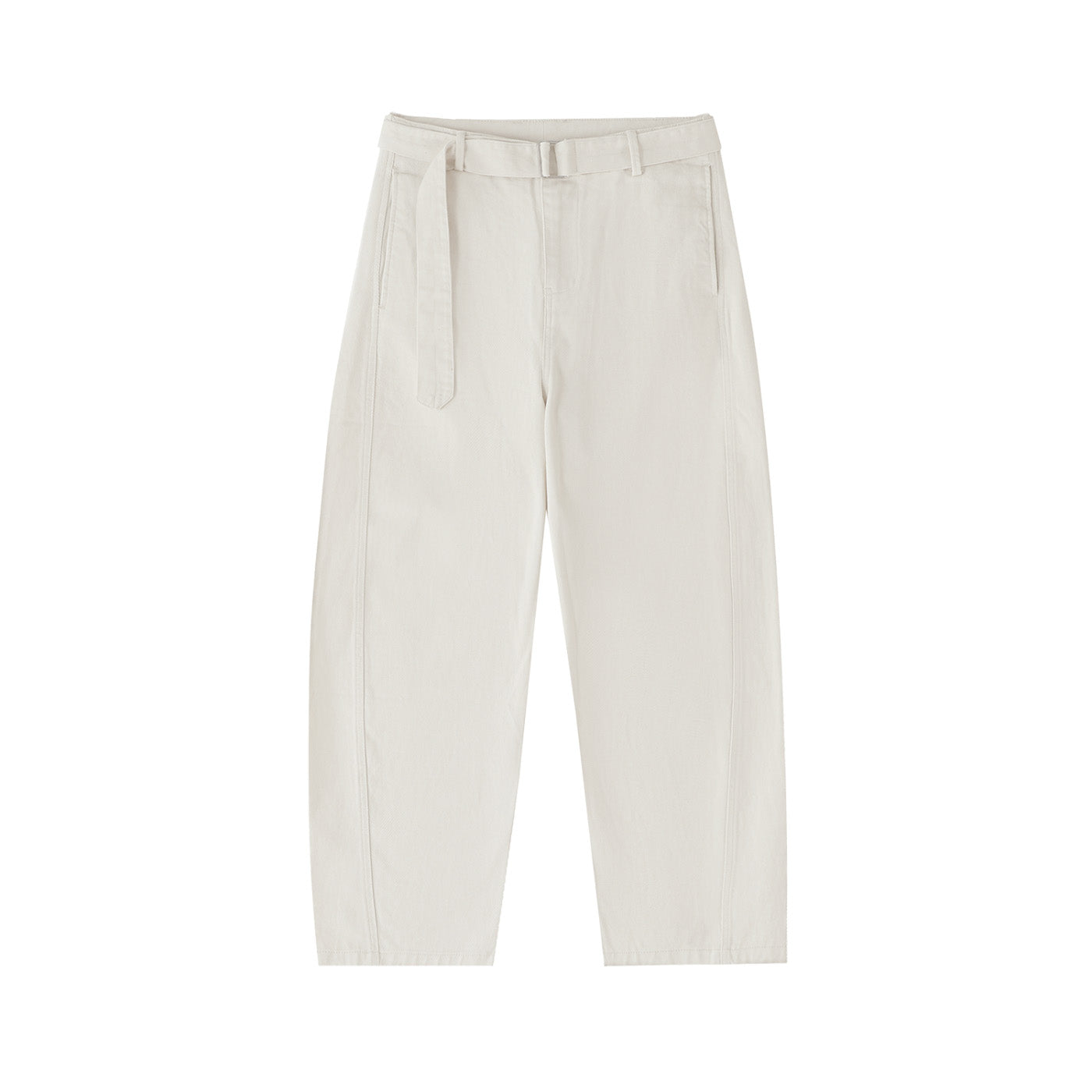 SM Eternal Fleur Belted Trousers off-white front