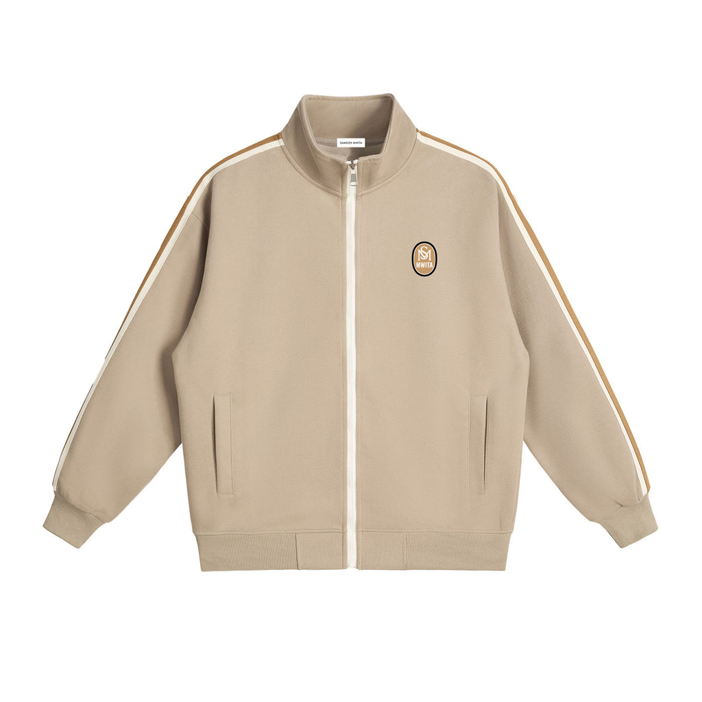 SM Insignia Track Jacket camel front