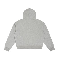 SM Sig. Plaid Zip Hoodie grey back