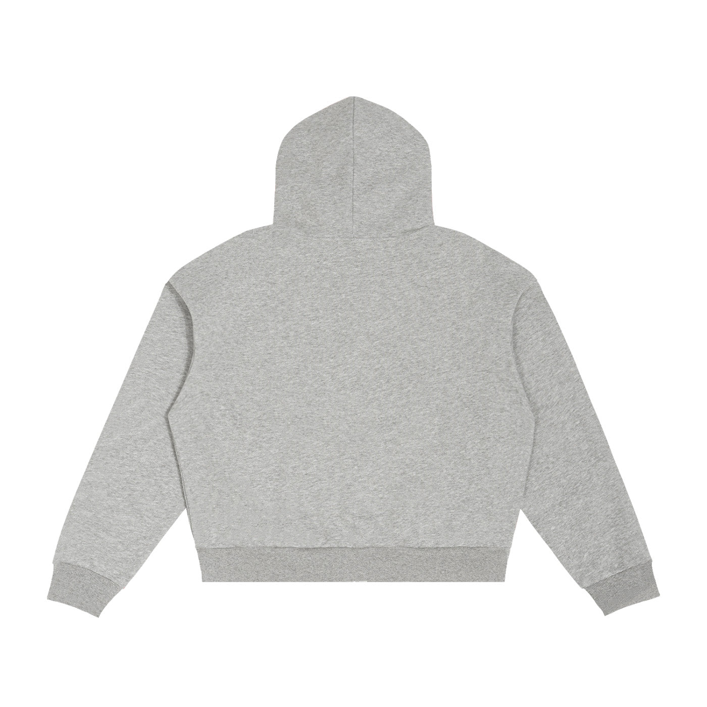 SM Sig. Plaid Zip Hoodie grey back
