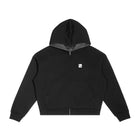 SM Sig. Plaid Zip Hoodie black front