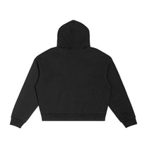SM Sig. Plaid Zip Hoodie black back