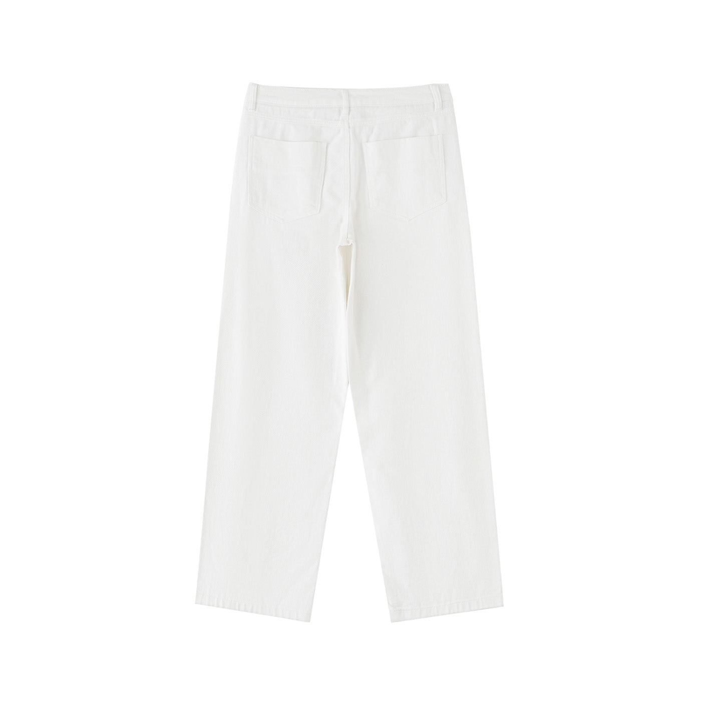SM Straight Leg Trousers white back