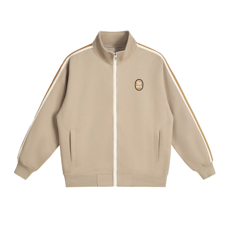 SM Insignia Track Jacket camel front