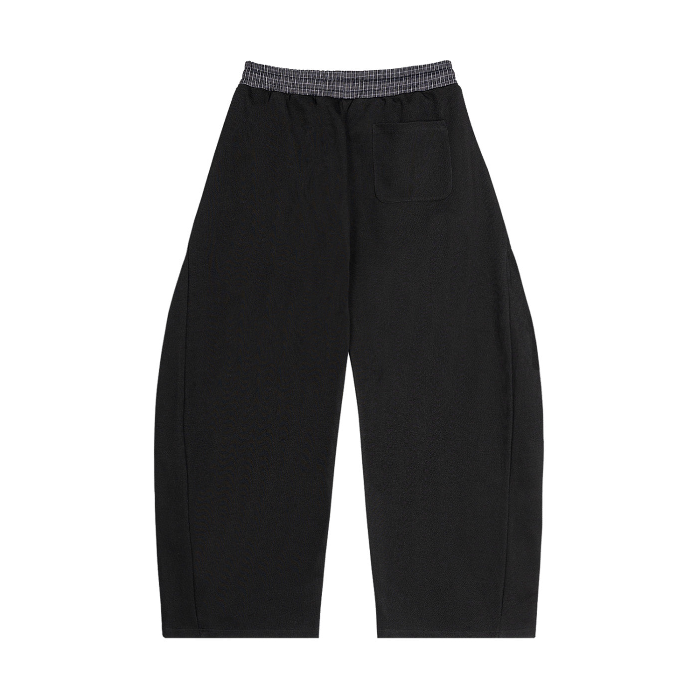 SM Sig. Plaid Sweatpants black back